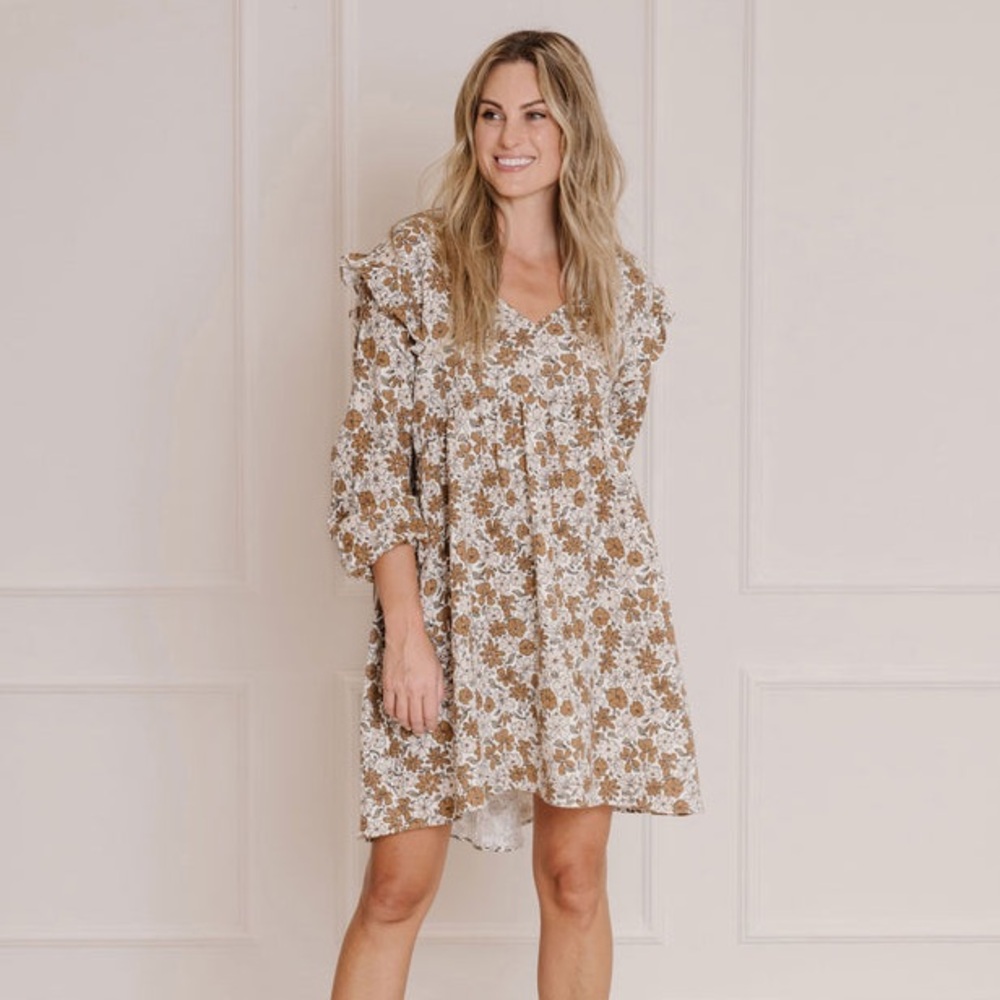 Rylee + Cru Holiday Bloom Piper Dress